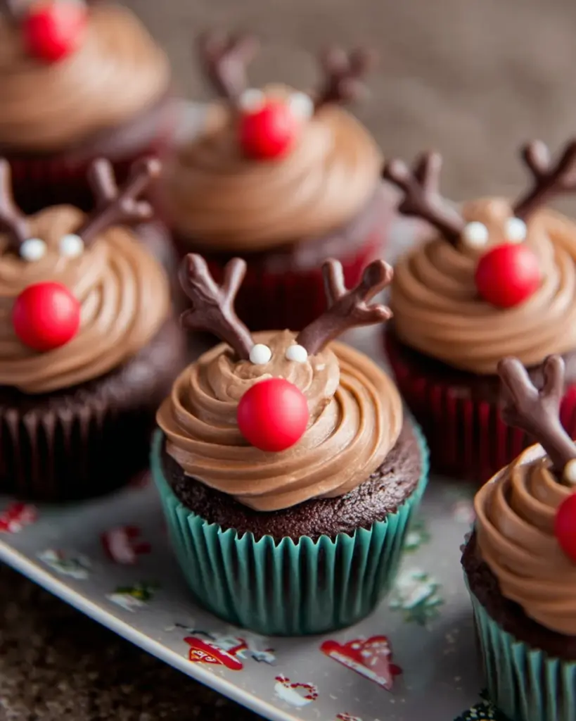 Easy Reindeer Cupcakes