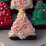 Festive Frosted Christmas Brownies