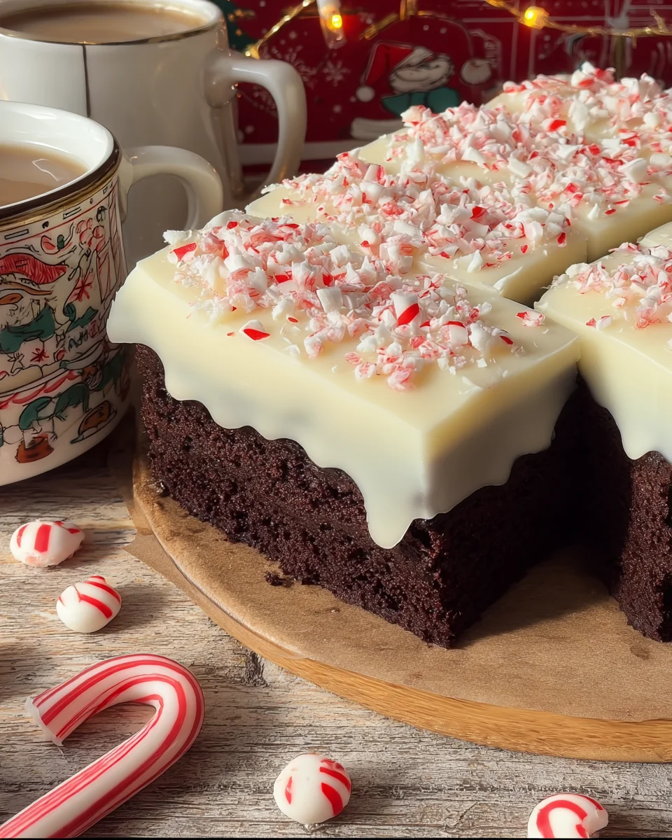 Festive Peppermint Mocha Cake Festive