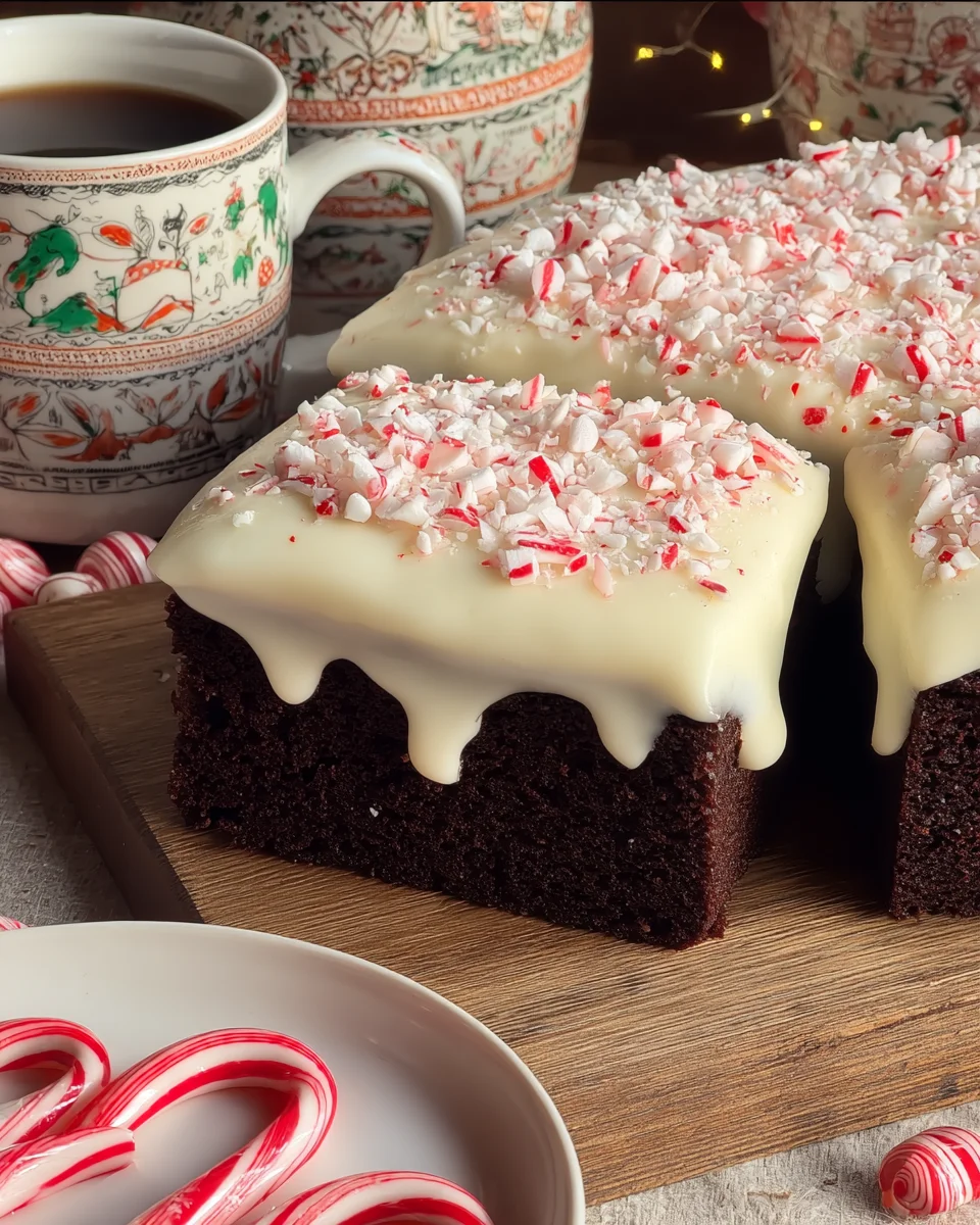 Festive Peppermint Mocha Cake Festive