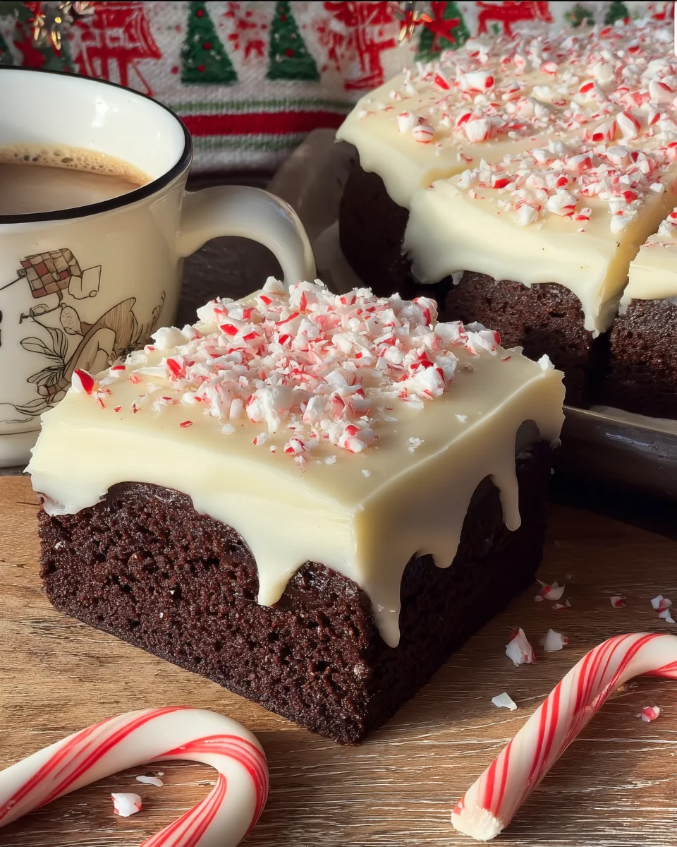 Festive Peppermint Mocha Cake Festive