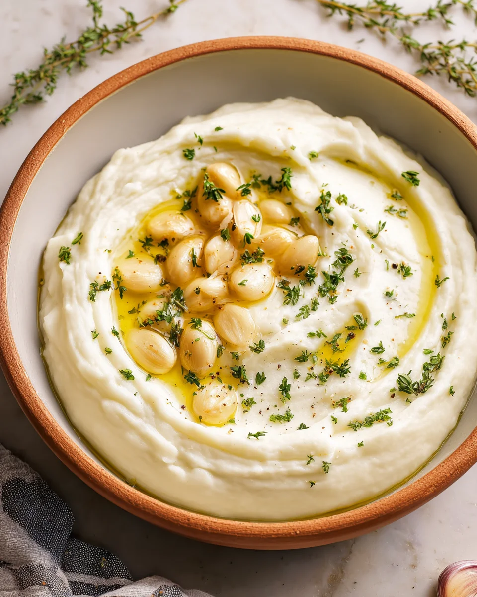 Garlic and Herb Mashed Potatoes Garlic