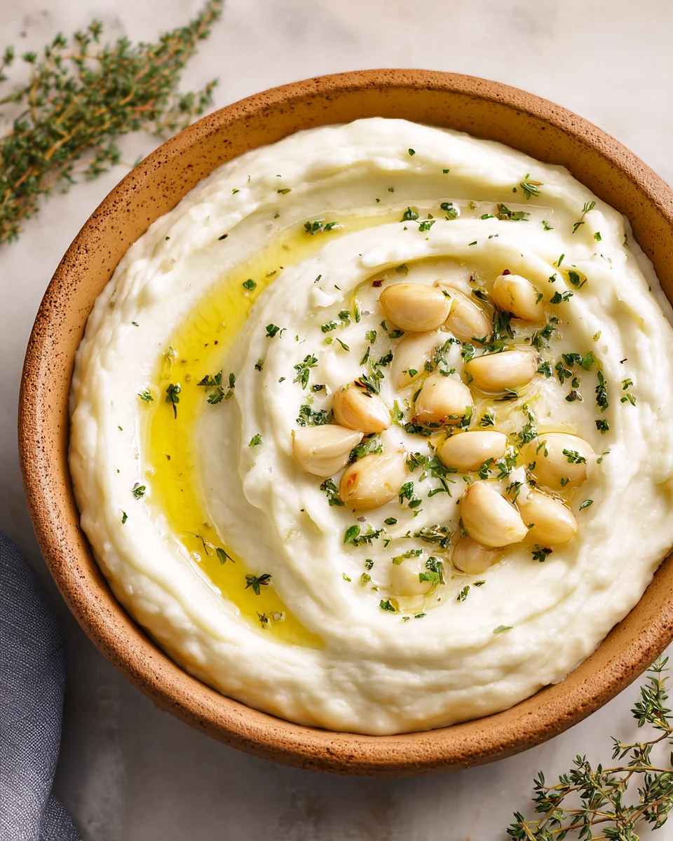 Garlic and Herb Mashed Potatoes Garlic