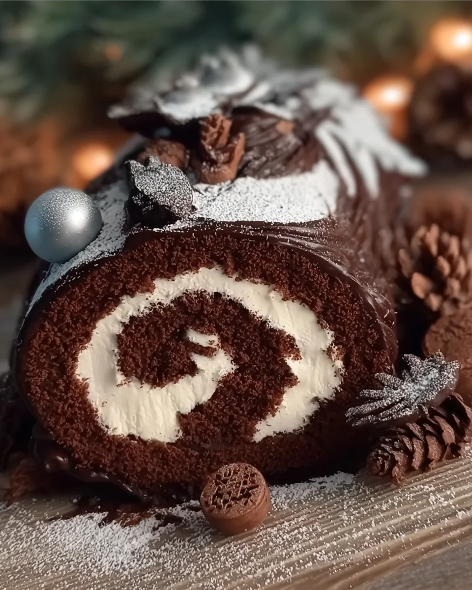 Gluten-Free Yule Log Cake