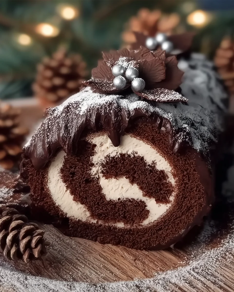 Gluten-Free Yule Log Cake