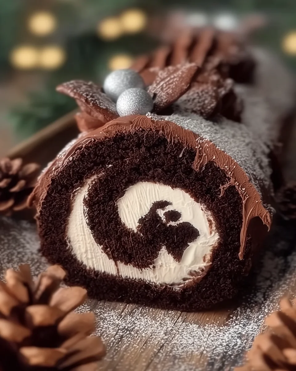 Gluten-Free Yule Log Cake