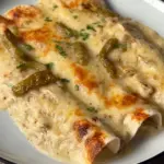 Green Chile White Chicken Enchiladas