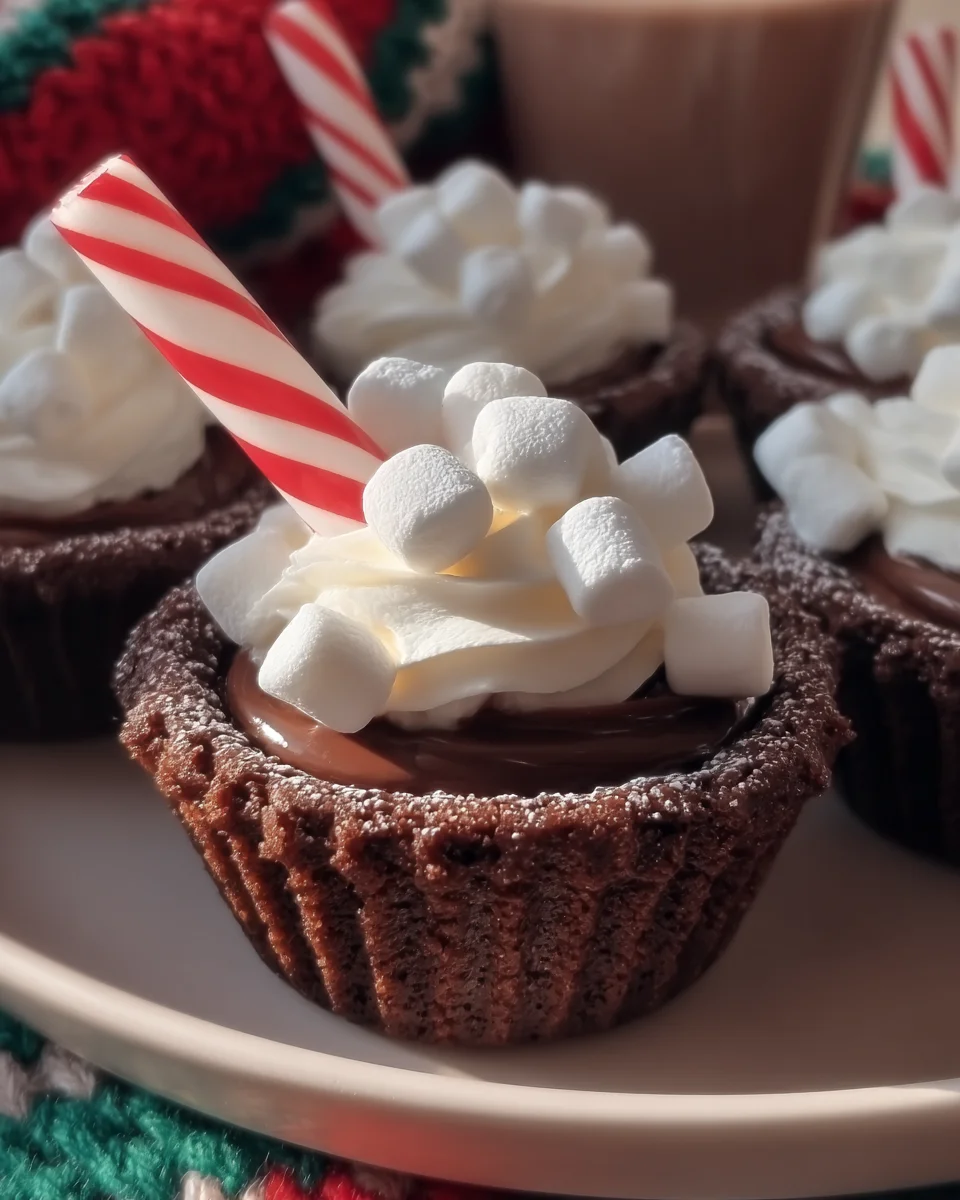 Hot Chocolate Brownie Cups Hot
