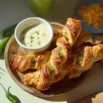 Jalapeños Popper Puff Pastry Twists