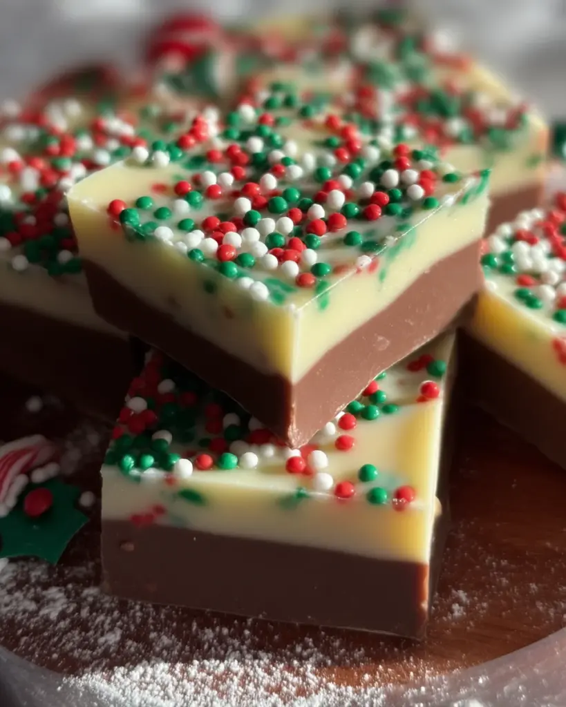 Layered Christmas Fudge