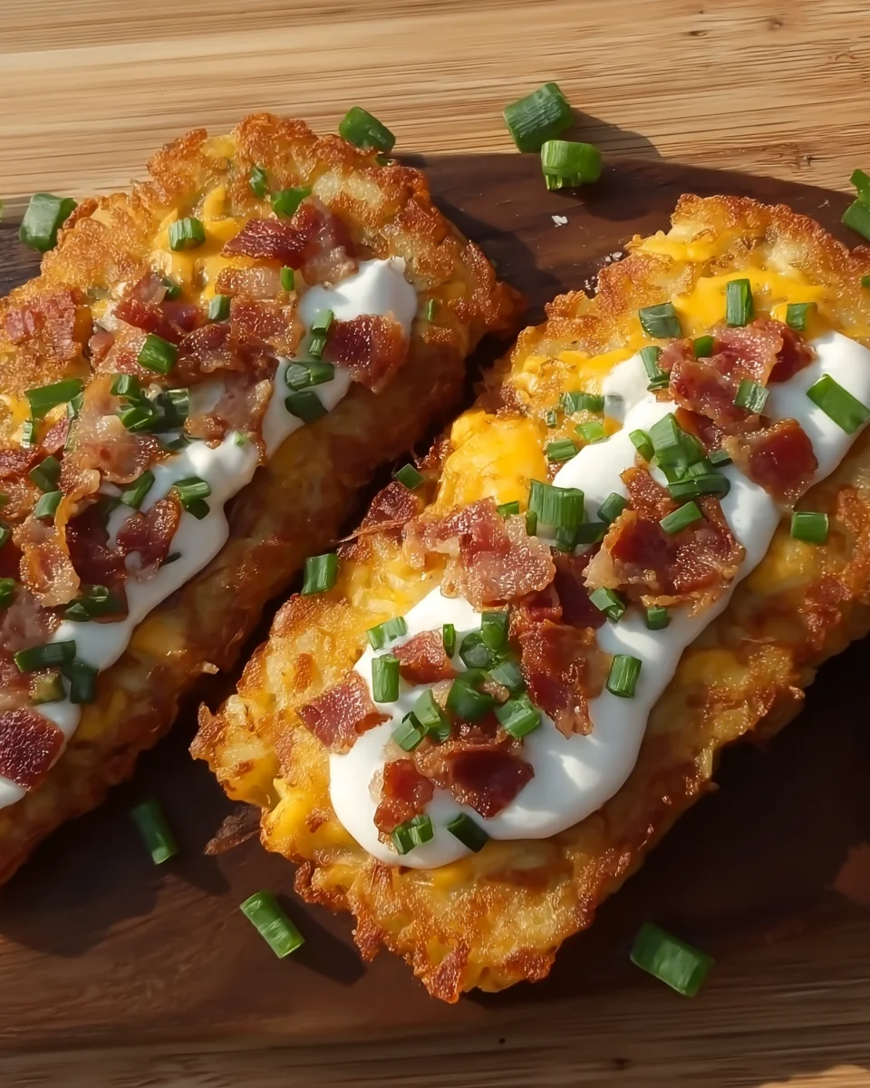 Loaded Hashbrown patties