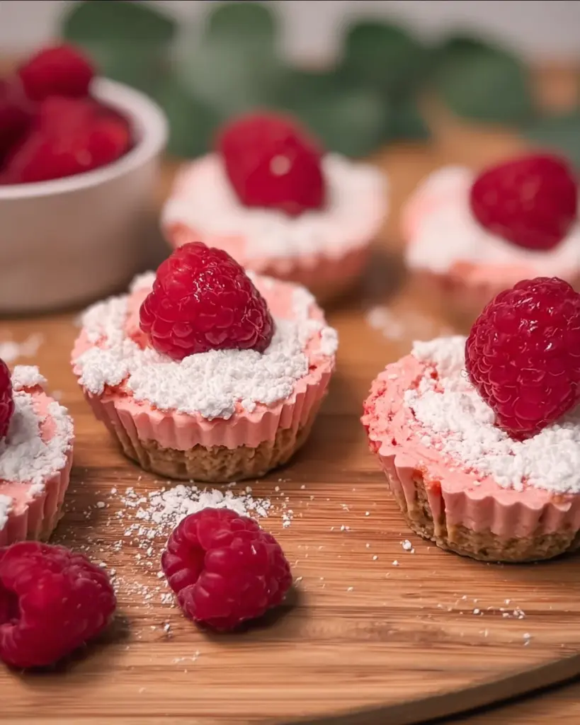 Low Calorie Mini Raspberry Cheesecake