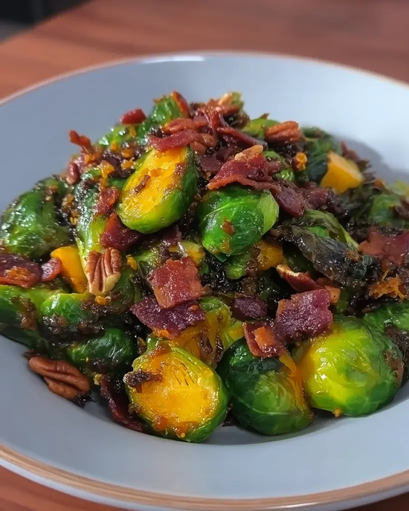 Maple Bacon Brussel Sprouts