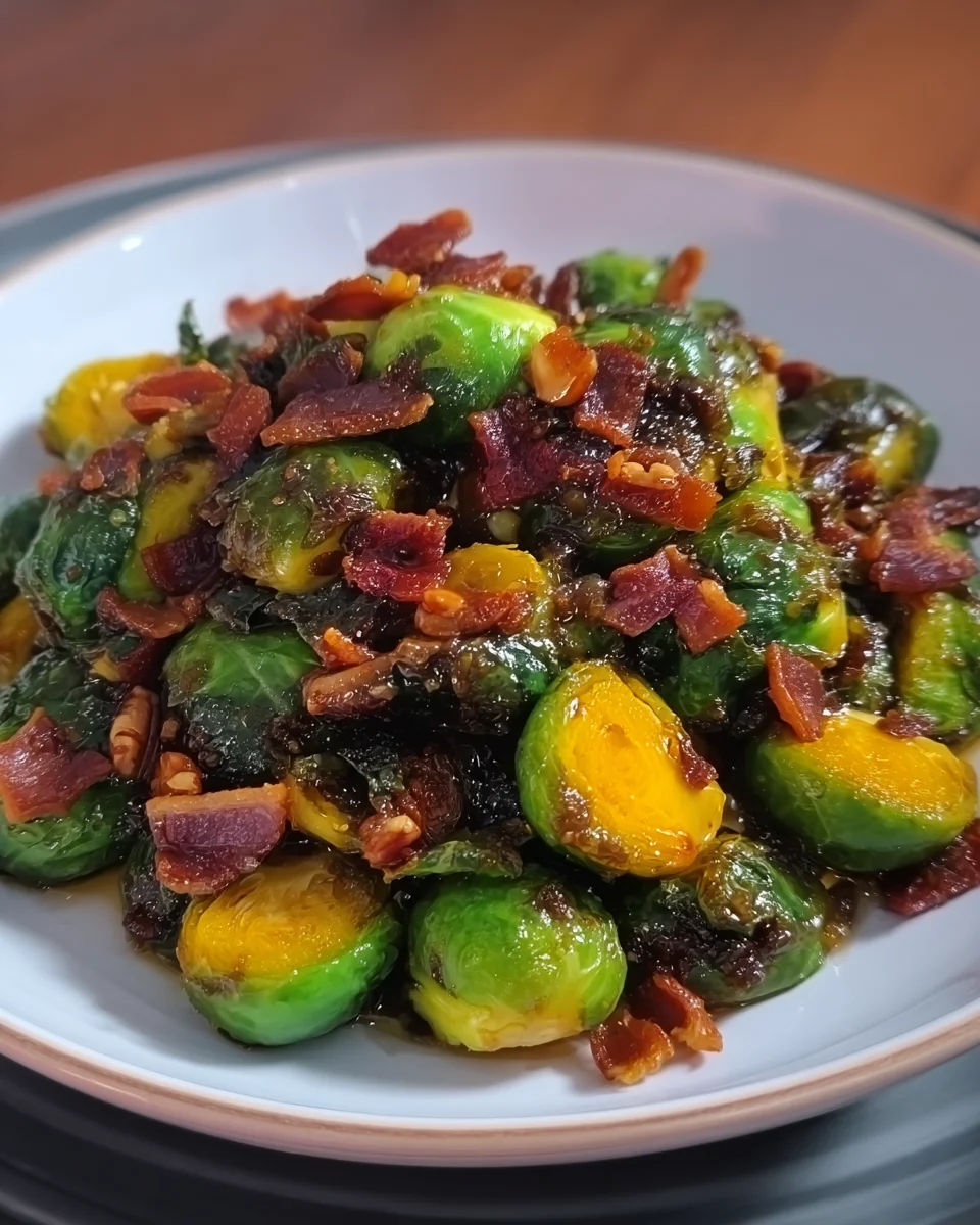 Maple Bacon Brussel Sprouts Maple