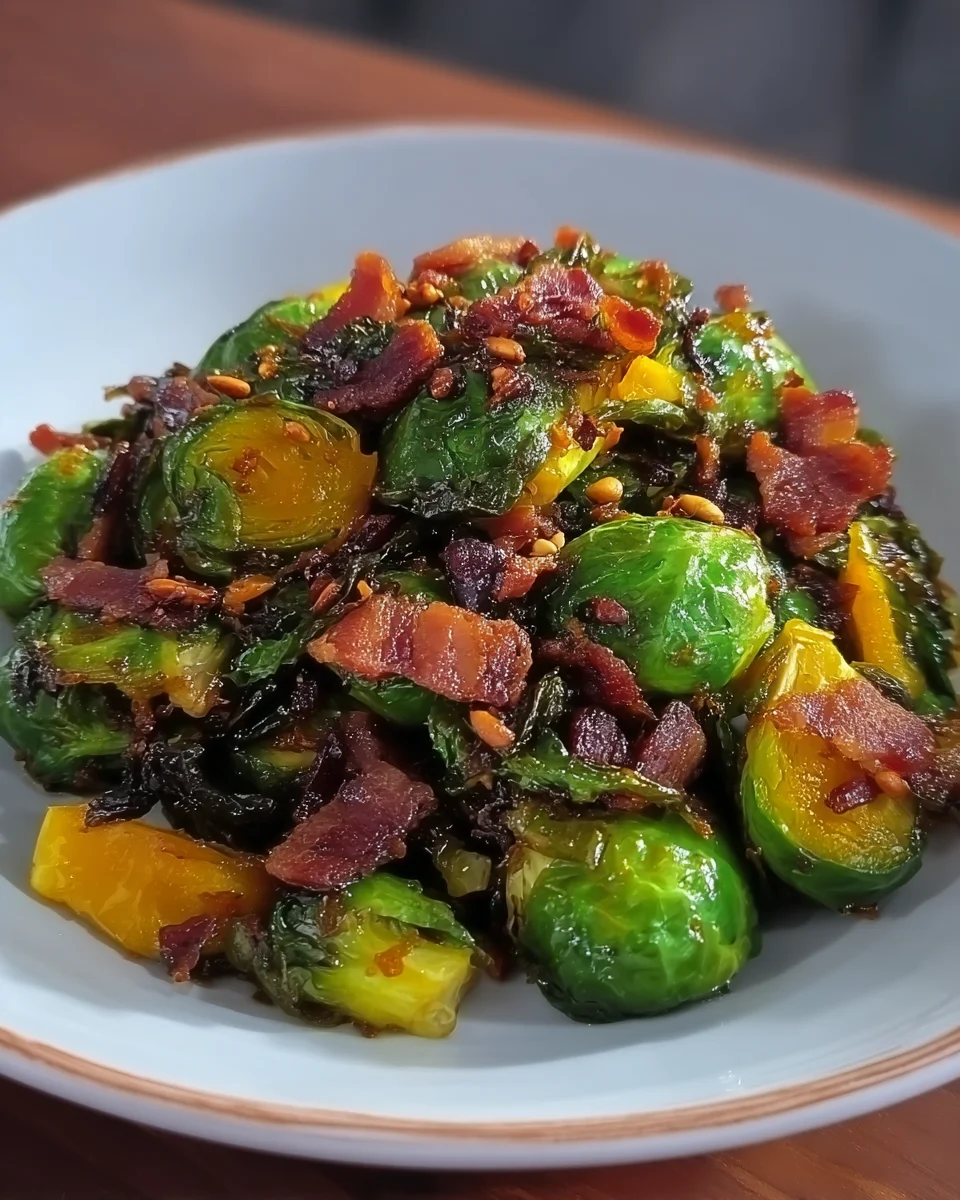 Maple Bacon Brussel Sprouts Maple