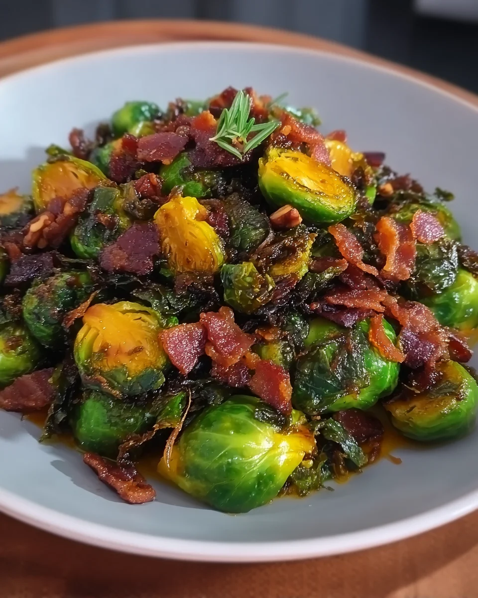 Maple Bacon Brussel Sprouts Maple