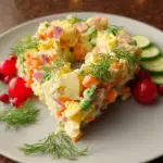 Olivier Salad Wreatg