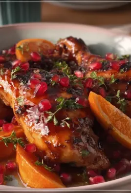 Pomegranate Orange Glazed Chicken