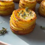 Potato Stacks with Garlic Herb Butter