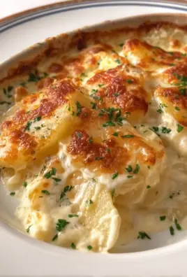 Roasted Garlic Potatoes au Gratin