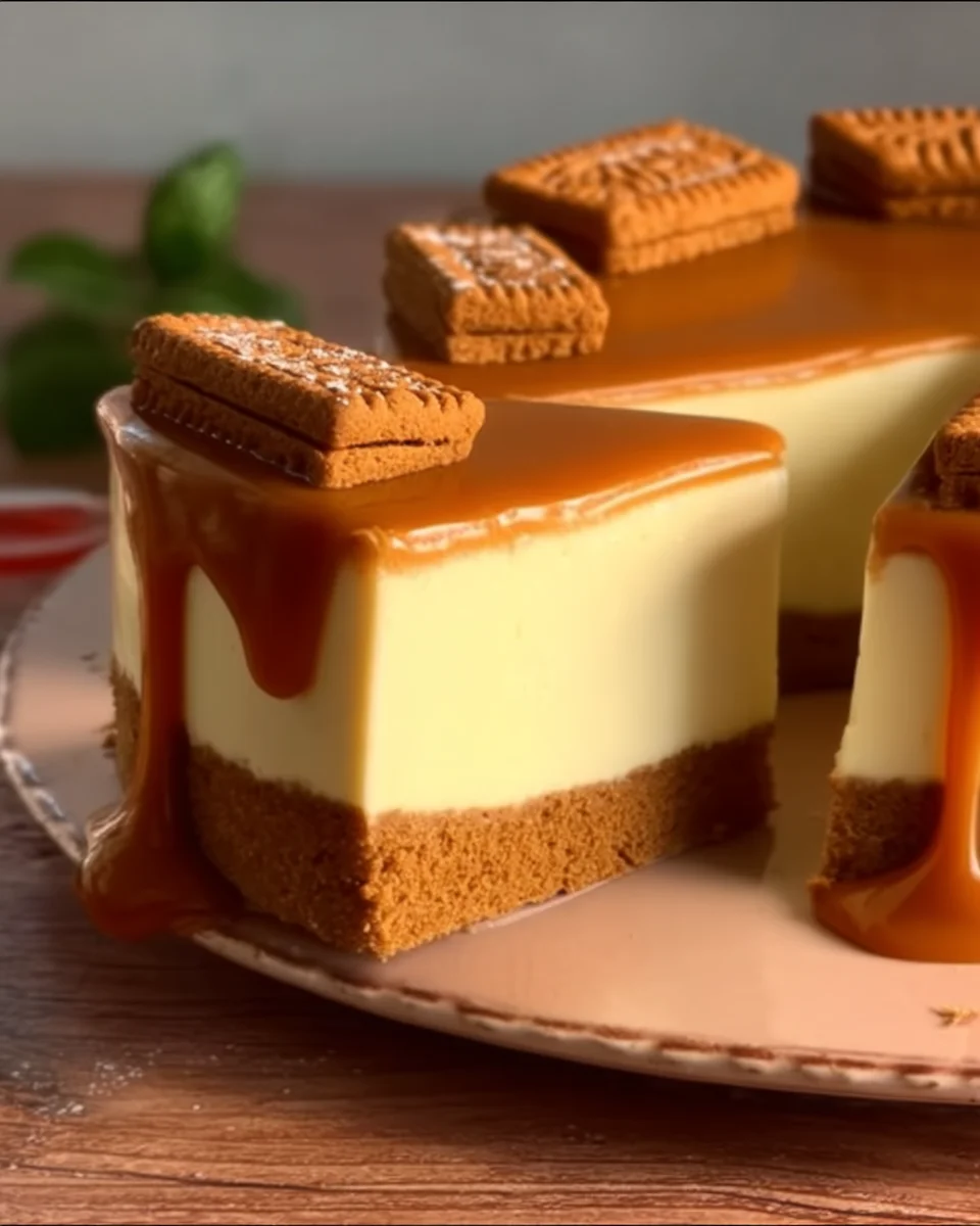 Salted Caramel Biscoff Cheesecake Salted