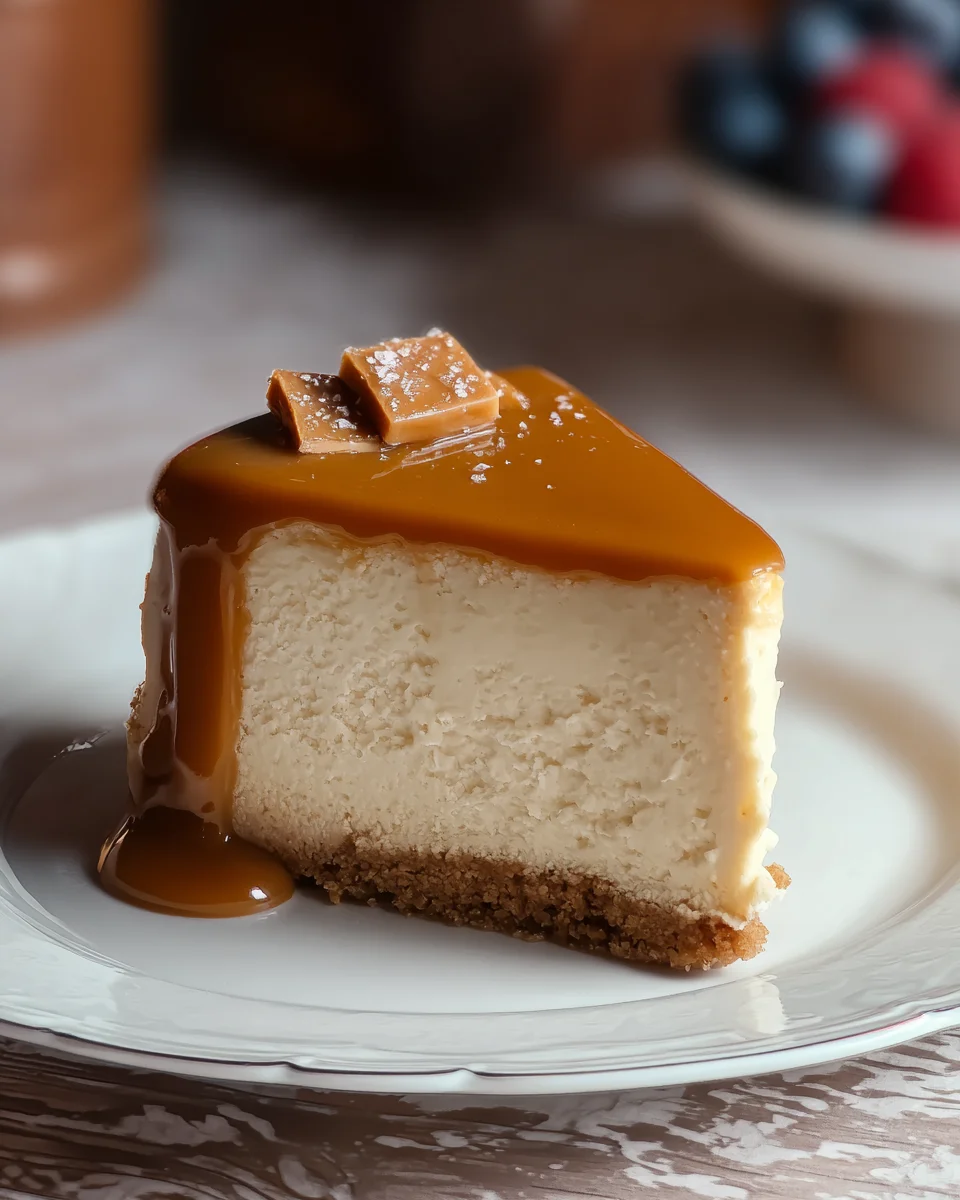 Salted Caramel Cheesecake Salted