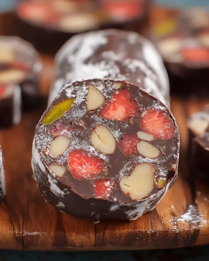 Vegan Chocolate Salami