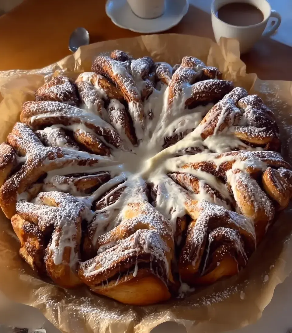 cinnamon roll pull apart snowflake cinnamon roll pull apart snowflake