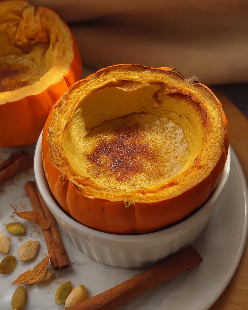 pumpkin crème brûlée pumpkin