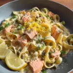 15-Minute Creamy Lemon Salmon Pasta