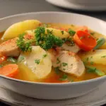 Boiled Chicken with Vegetables