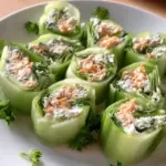 Buffalo Chicken Cucumber Roll