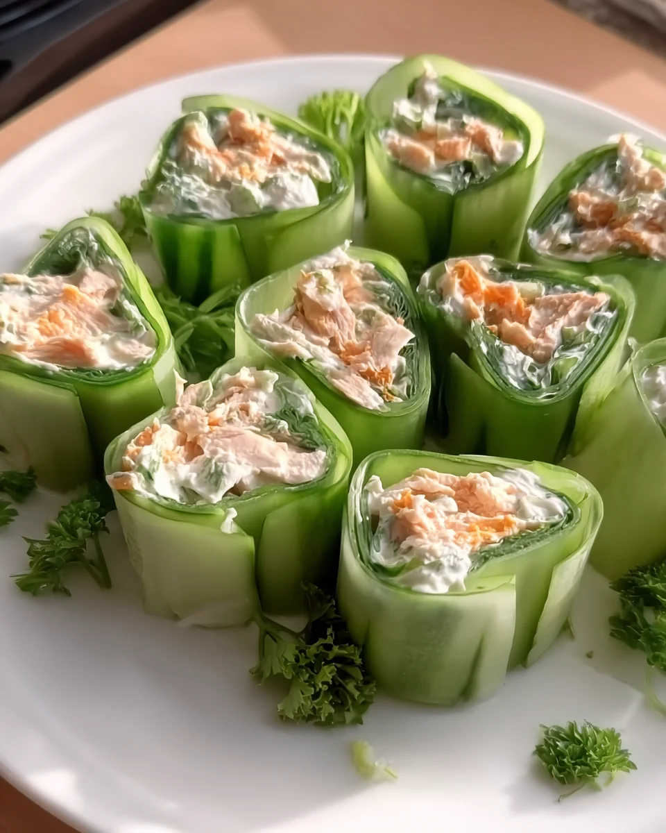 Buffalo Chicken Cucumber Roll Buffalo