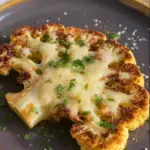 Cheesy cauliflower steaks