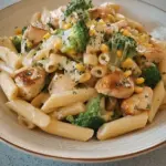 Chicken, Broccoli and Sweetcorn Pasta