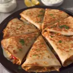 Chicken Crepes Shawarma with Creamy Shawarma Sauce
