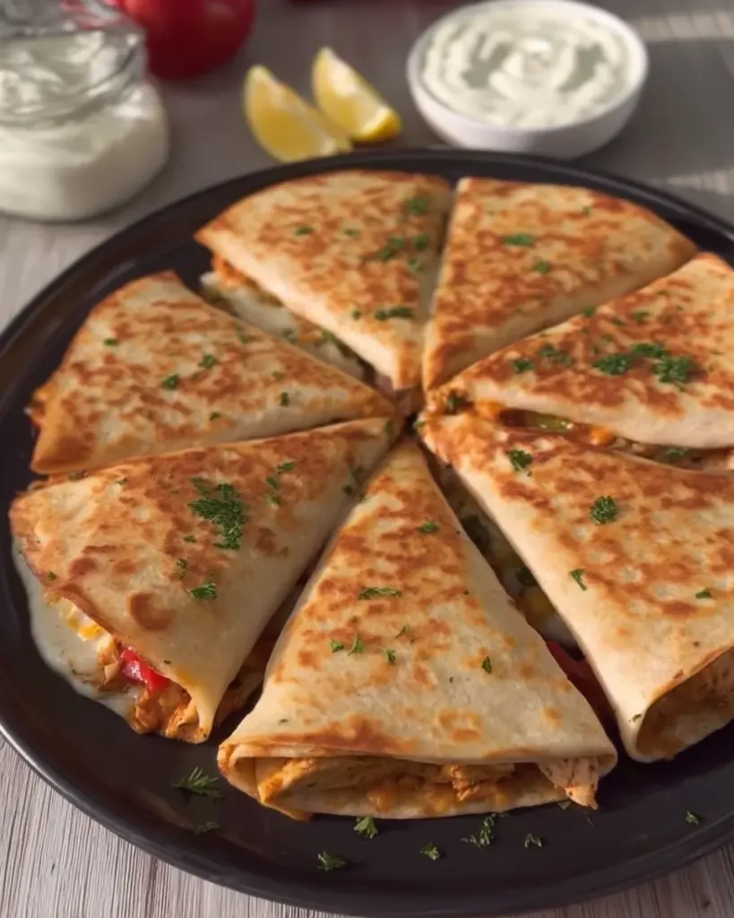 Chicken Crepes Shawarma with Creamy Shawarma Sauce