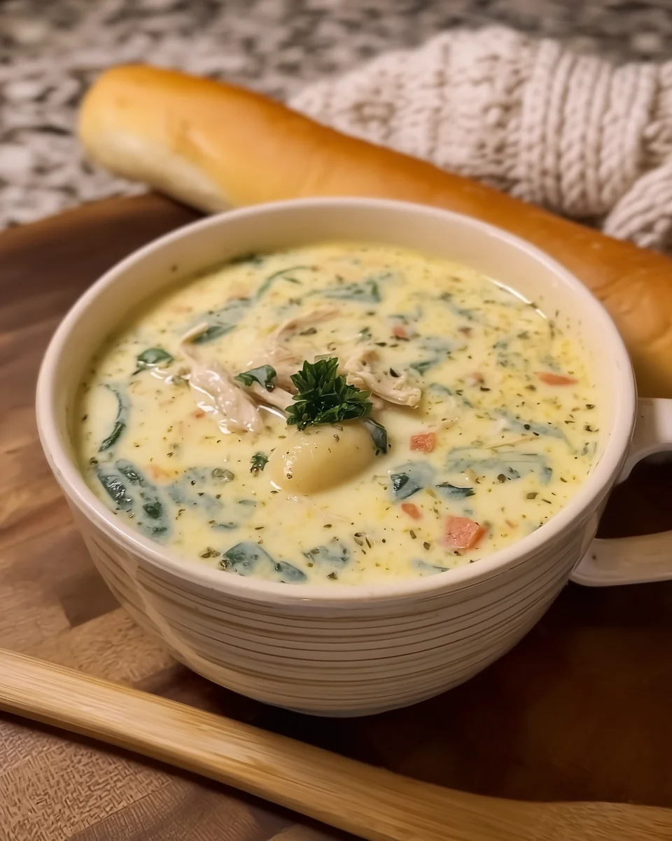 Chicken gnocchi soup Chicken