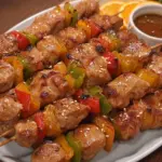 Chinese chicken on a stick