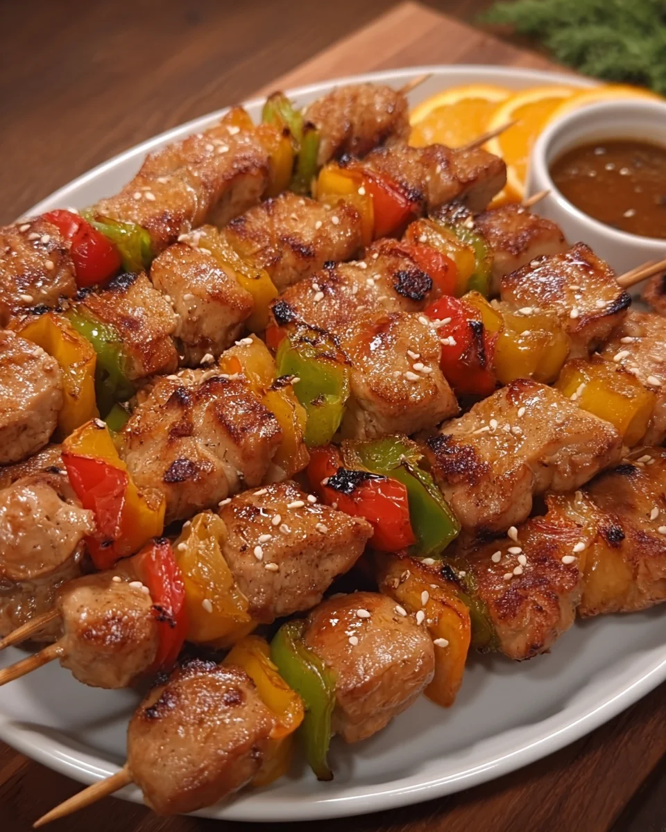 Chinese chicken on a stick