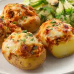 Crack Chicken Stuffed Baked Potatoes