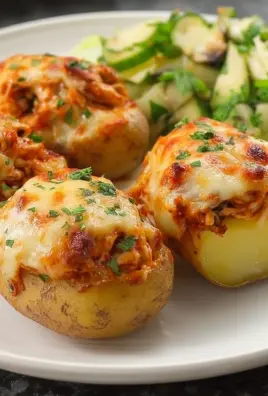 Crack Chicken Stuffed Baked Potatoes