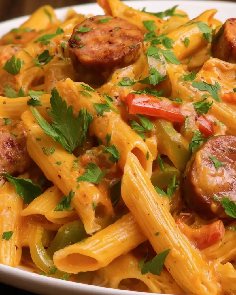 Creamy Cajun Sausage Pasta