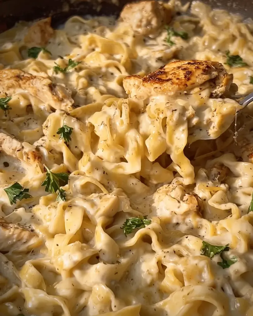 Creamy Chicken Garlic Parmesan Pasta