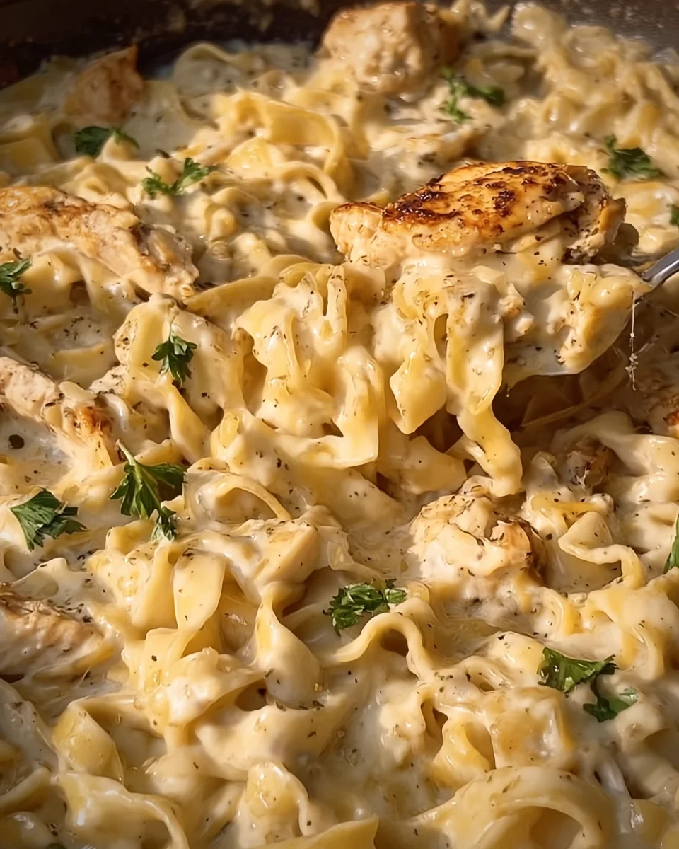 Creamy Chicken Garlic Parmesan Pasta