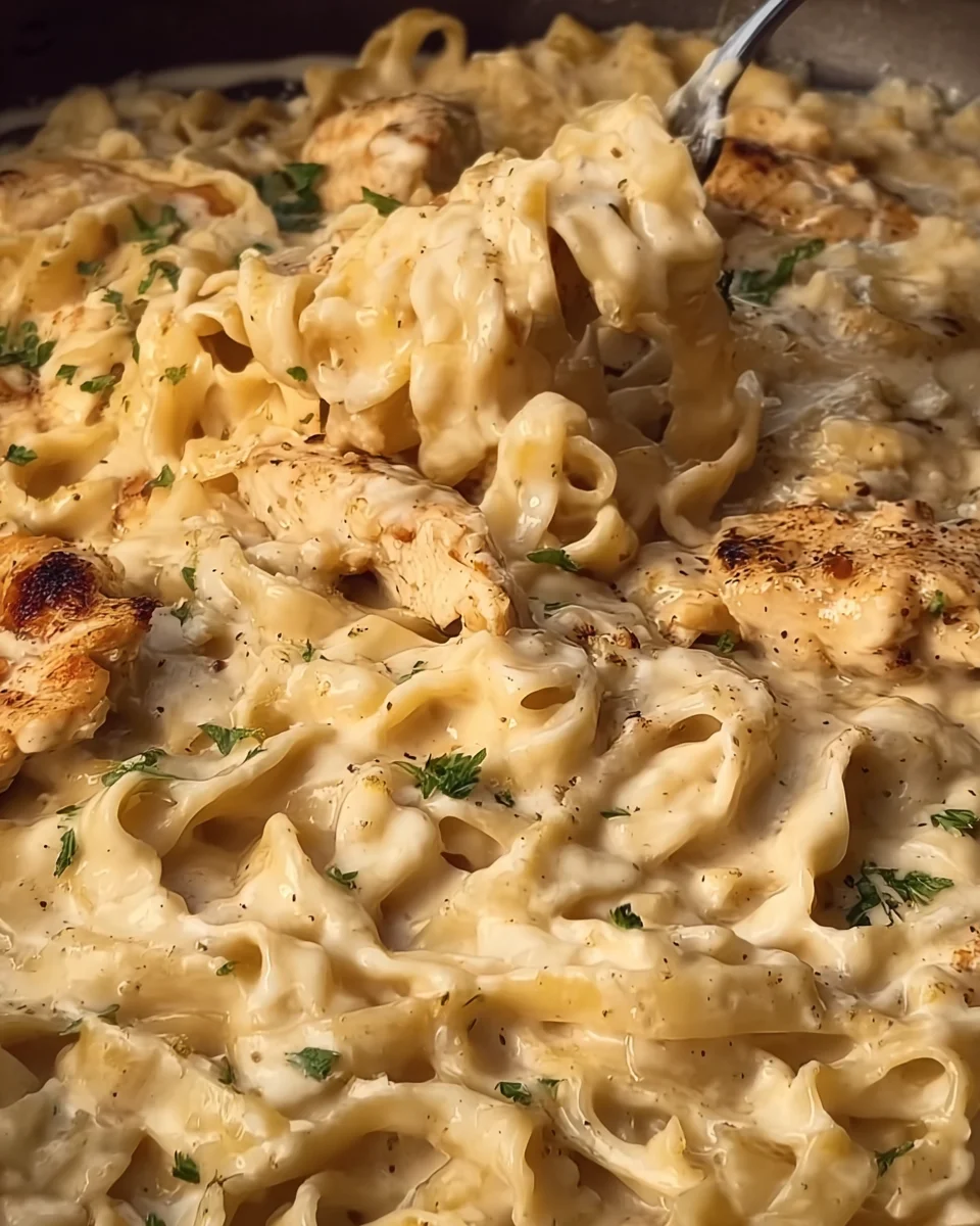 Creamy Chicken Garlic Parmesan Pasta Creamy