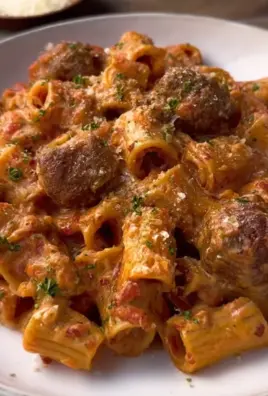 Creamy Meatball Pasta