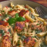 Creamy Tuscan Salmon Penne