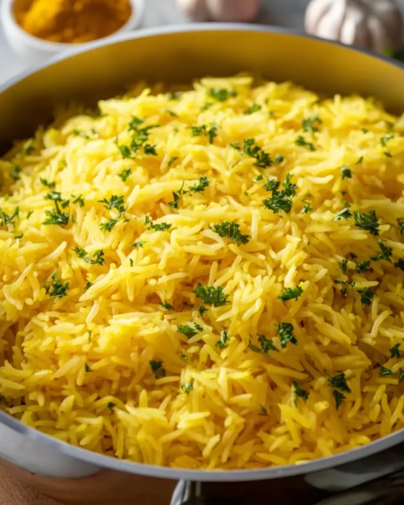 Garlic Turmeric Rice