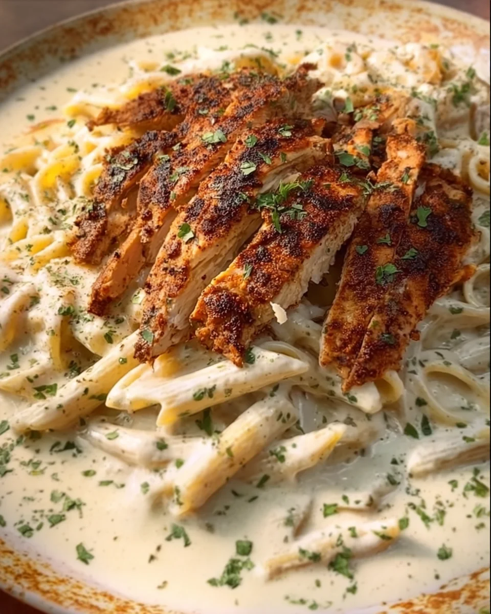 Grilled Chicken Alfredo Pasta